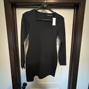 Abercrombie & Fitch Black Long Sleeve Mini Dress